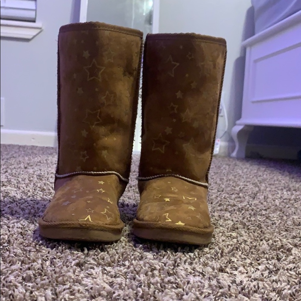 Cotton boots with stars